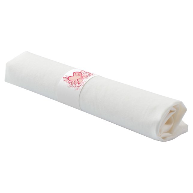 Valentine's Day Napkin Bands (Angled)