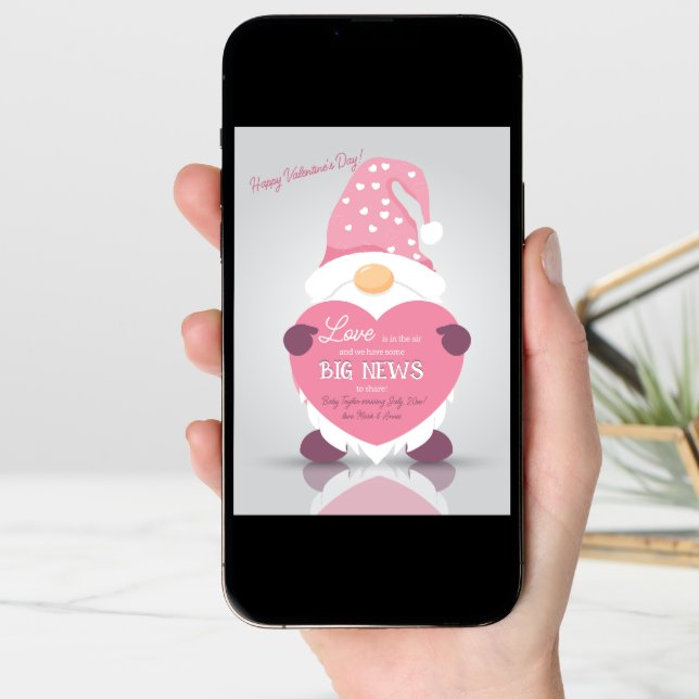 Valentine's Day News Pregnancy Announcement (Front Digital)