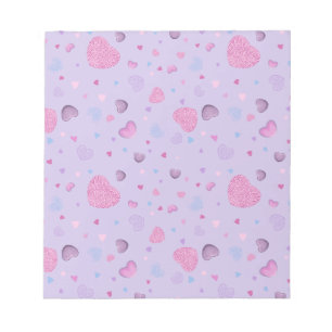 Valentine's day notepad full of hearts and love