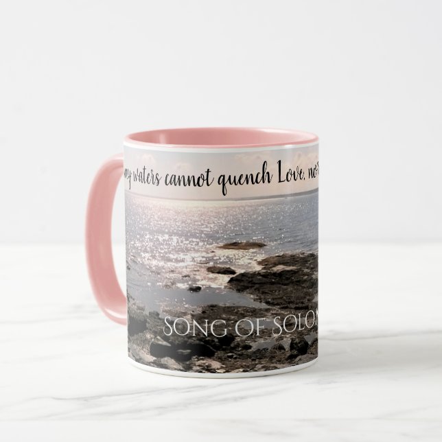 Valentines Day Ocean Lover Seashore Mug (Front Left)