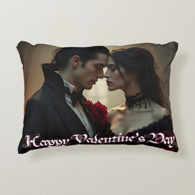 Valentine's Day of Eternal Passion Accent Pillow (Front)