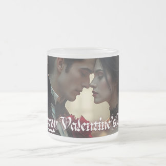 Valentine's Day of Eternal Passion Frosted Glass Coffee Mug