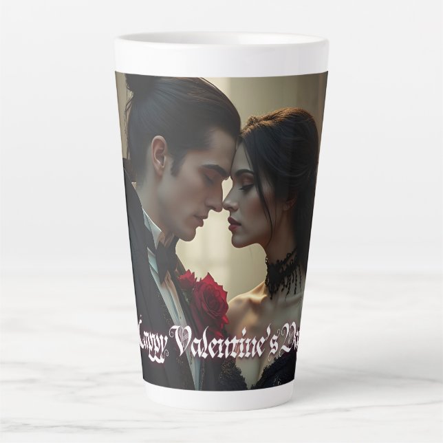 Valentine's Day of Eternal Passion Latte Mug (Front)