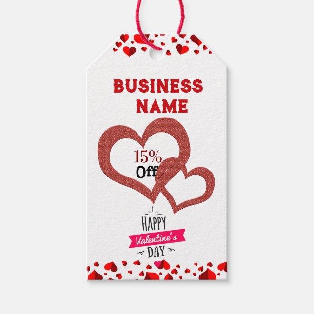 Valentine's day offers  gift tags (Front)