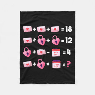 Valentines Day Order Of Operations Valentines Math Fleece Blanket