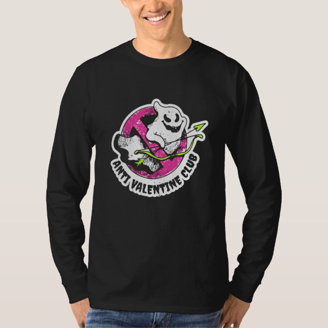 Valentine's Day Outfit Anti Valentine Club T-Shirt (Front)