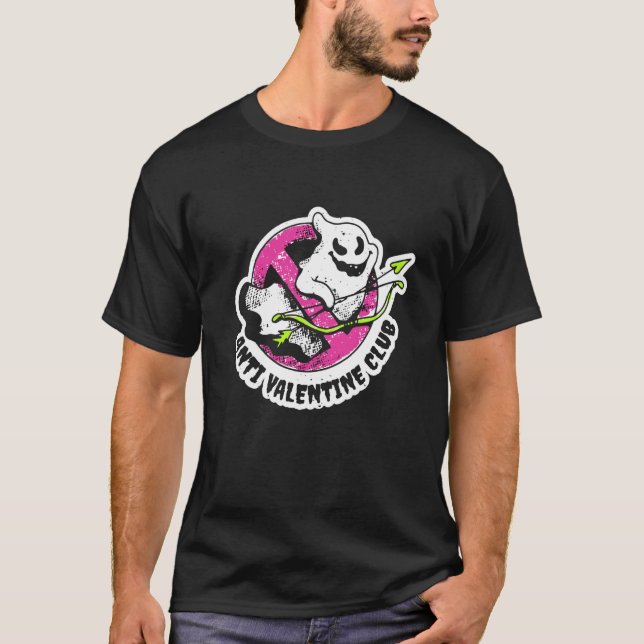 Valentine's Day Outfit Anti Valentine Club T-Shirt (Front)