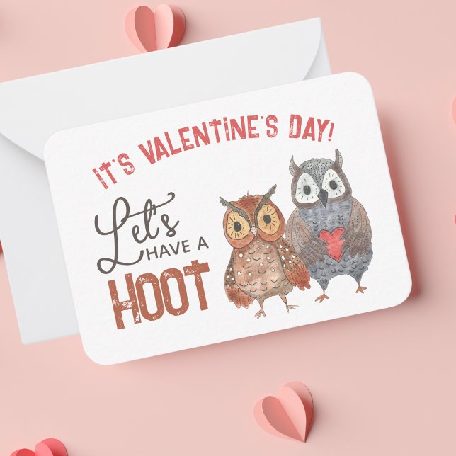 Valentine's Day Owls Classroom Valentine Card (Creator Uploaded)