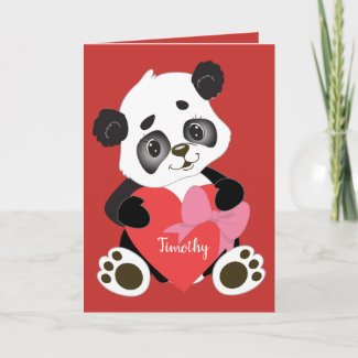 Valentine's Day Panda Bear
