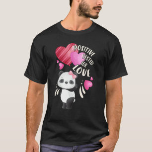 Valentine's day panda bear with hearts T-Shirt
