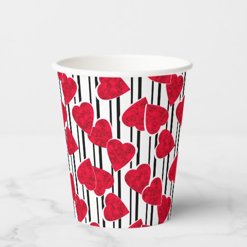 Valentines day  paper cups