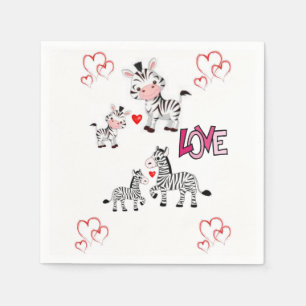 Valentine's Day Paper Napkins