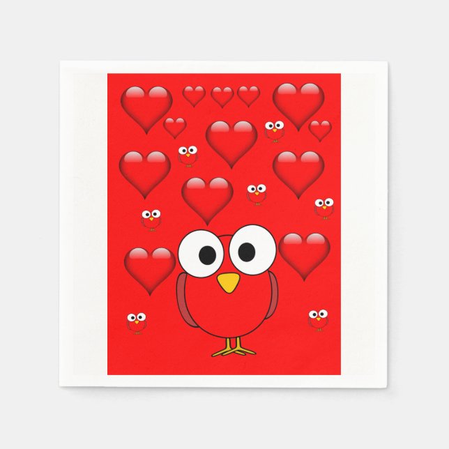 Valentine's Day Paper Napkins (Front)