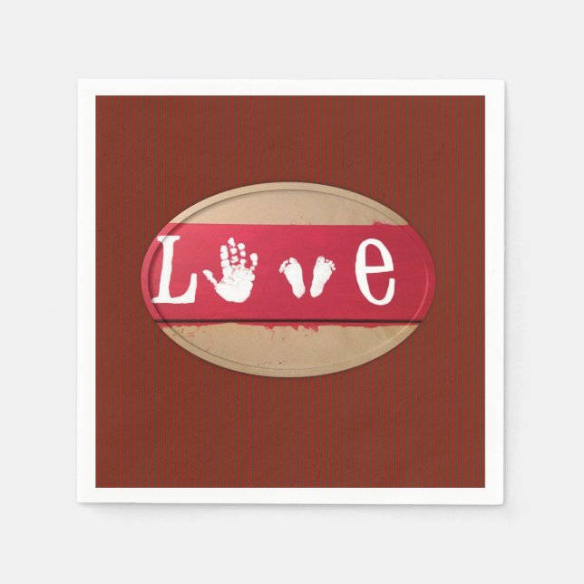 Valentine's Day Paper Napkins (Front)