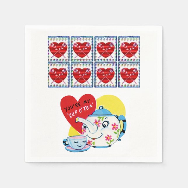 Valentine's Day Paper Napkins (Front)