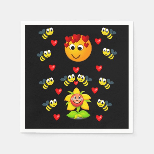 Valentine's Day Paper Napkins (Front)