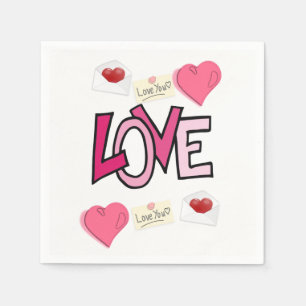 Valentine's Day Paper Napkins
