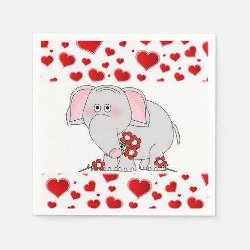 Valentines Day Paper Napkins