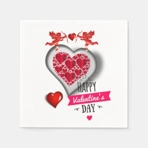 Valentine's Day Paper Napkins