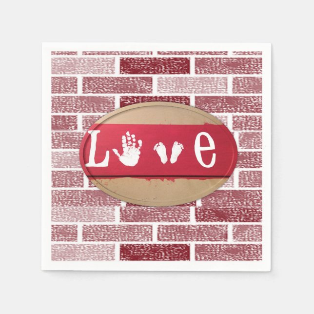 Valentine's Day Paper Napkins (Front)