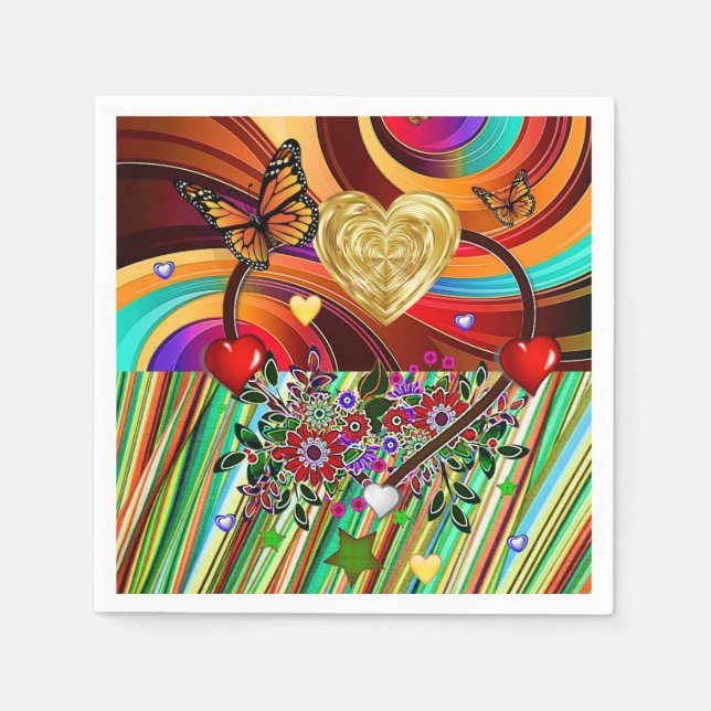 Valentine's Day Paper Napkins (Front)