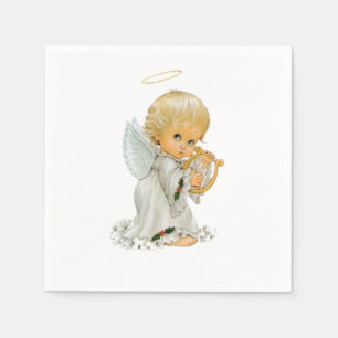 Valentine's Day Paper Napkins, Angel Napkins
