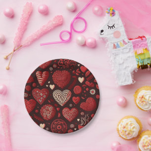 Valentines Day  Paper Plates