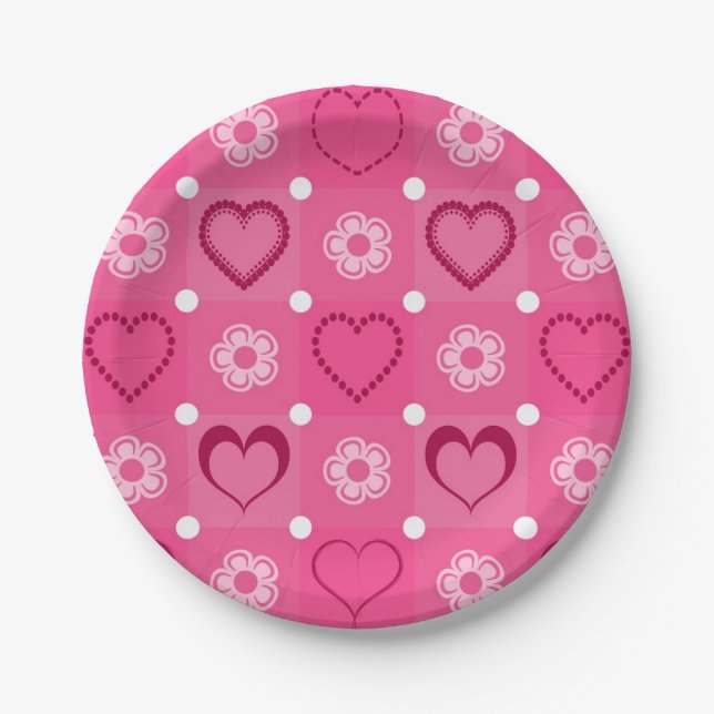 Valentine's Day Paper Plates (Front)