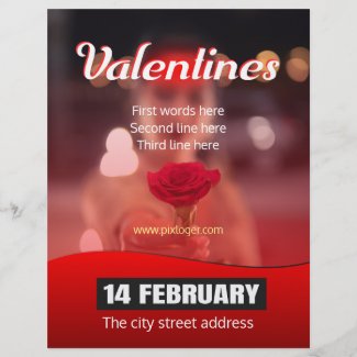 Valentines day party flyer
