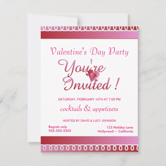 Valentine's Day Party Invitation (Front)