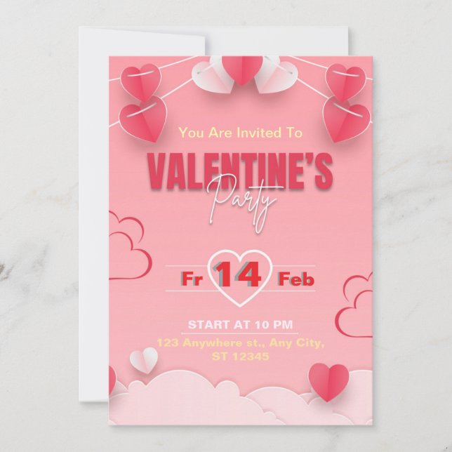 Valentine's Day Party Invitation (Front)