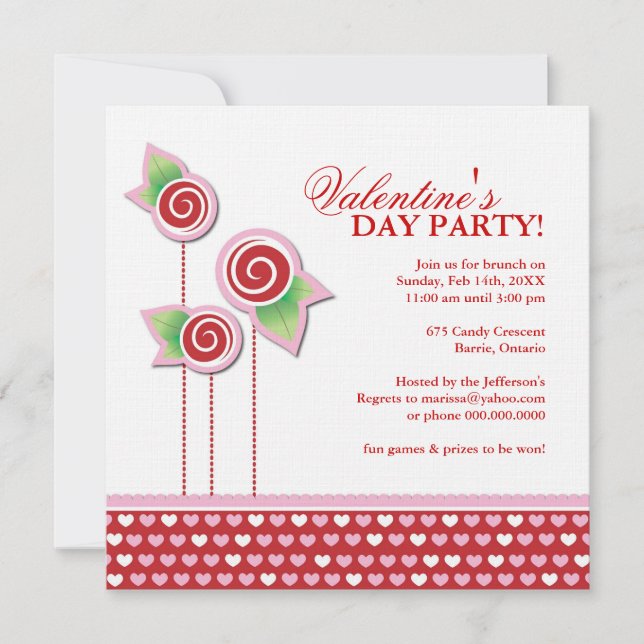 Valentine's Day Party Invitation (Front)