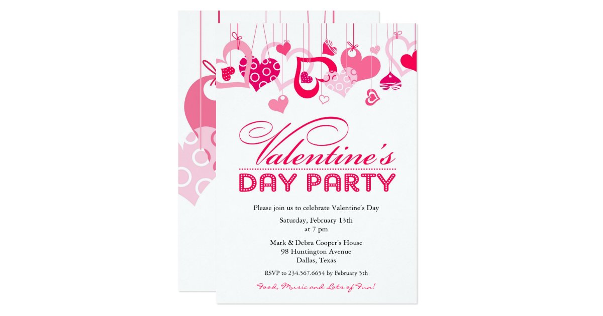 Class Valentines Party Invitation 6