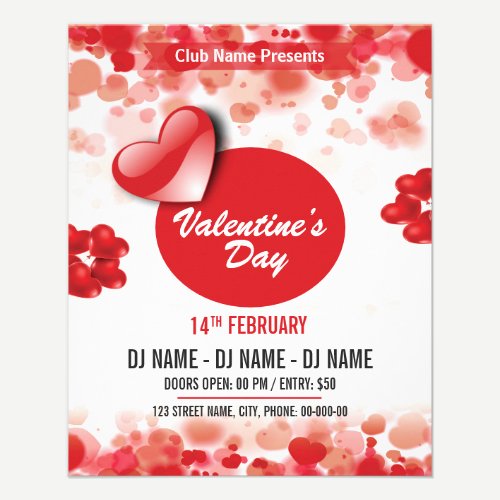 Valentine's Day Party Invitation Flyer
