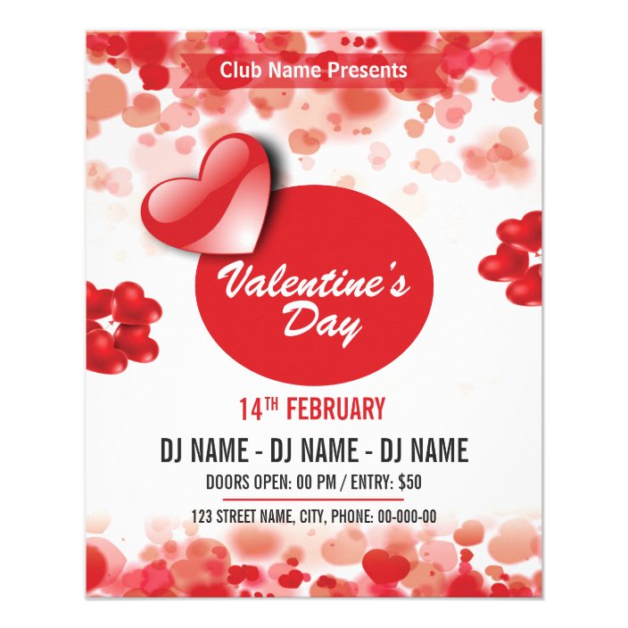 Valentine Party Invitation Template from rlv.zcache.com