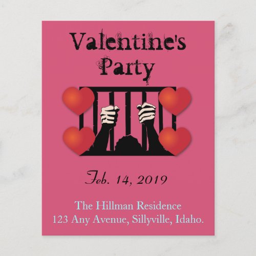 Valentines Day Party Prisoner Flyer
