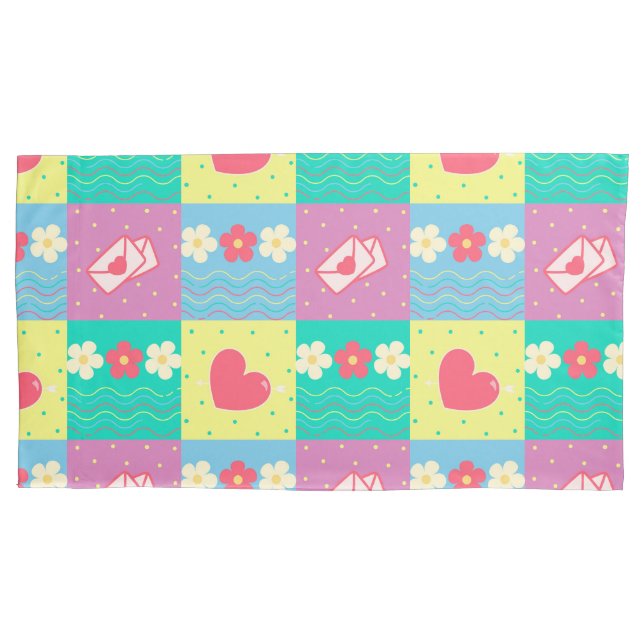 Valentines Day pattern Pillow Case (Front)