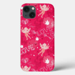 Valentine's Day  Pattern With Cupid iPhone 13 Case