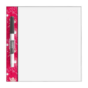 Valentine's Day Pattern With Cupid Dry-Erase Board