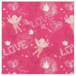 Valentine&#39;s Day  Pattern With Cupid Fabric