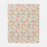 Valentine&#39;s Day Pattern with Cupid Fleece Blanket