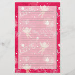 Valentine&#39;s Day  Pattern With Cupid Stationery