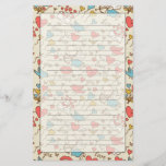 Valentine&#39;s Day Pattern with Cupid Stationery