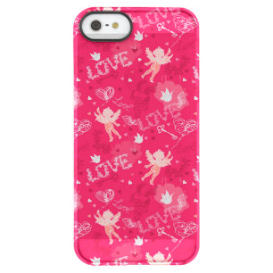 Valentine's Day  Pattern With Cupid Permafrost iPhone SE/5/5s Case