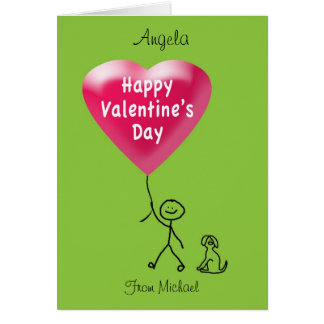 Beautiful 77 Name On Valentine Card