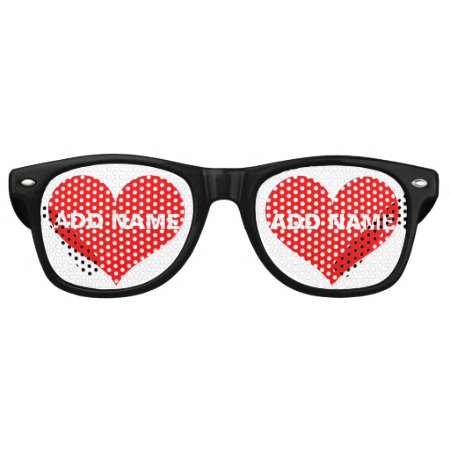 Valentine's Day Personalized Heart Sunglasses