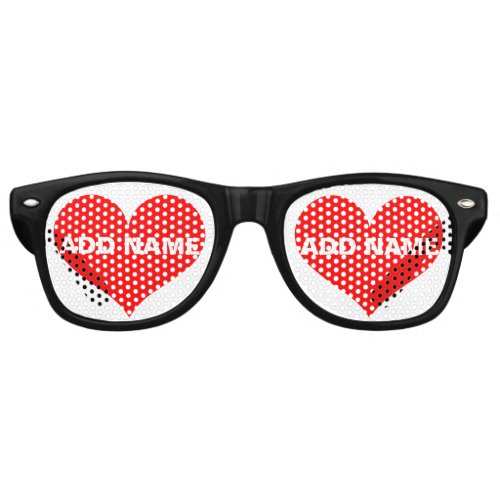 Valentines Day Personalized Heart Sunglasses