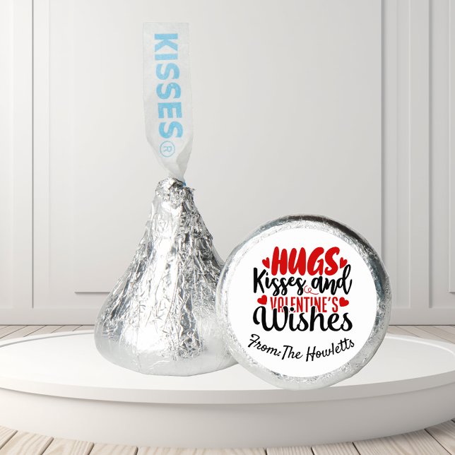 Valentine's Day Personalized Hugs Kisses Favor  (Creator Uploaded)