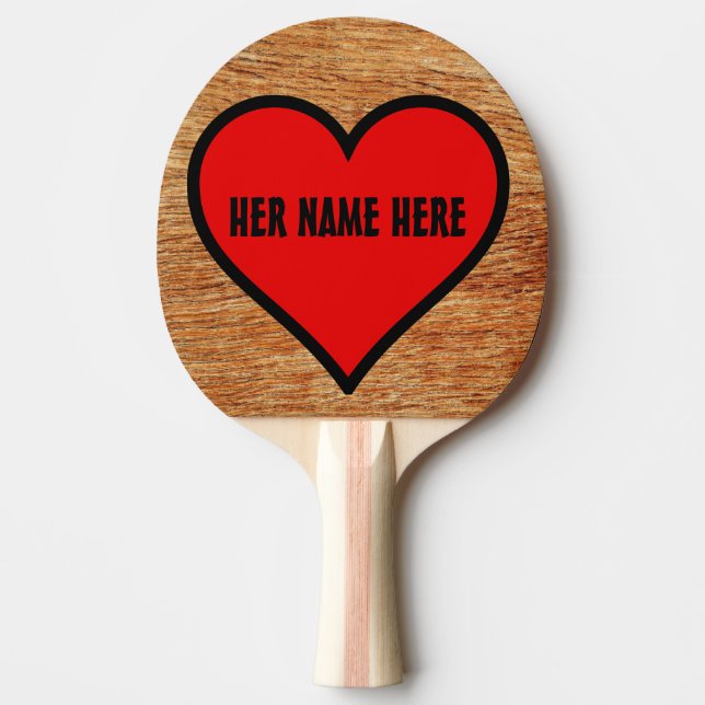 VALENTINE'S DAY PERSONALIZED PADDLE FOR WIFE HER (Front)