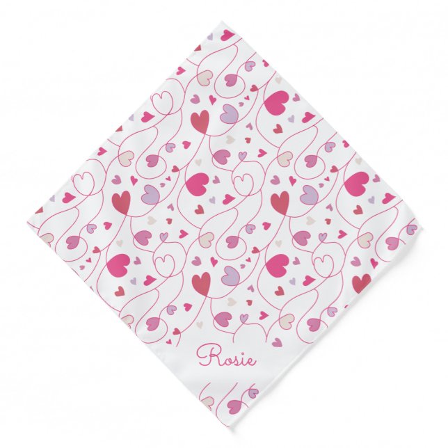 Valentine's Day Personalized Pet Bandana (Front)